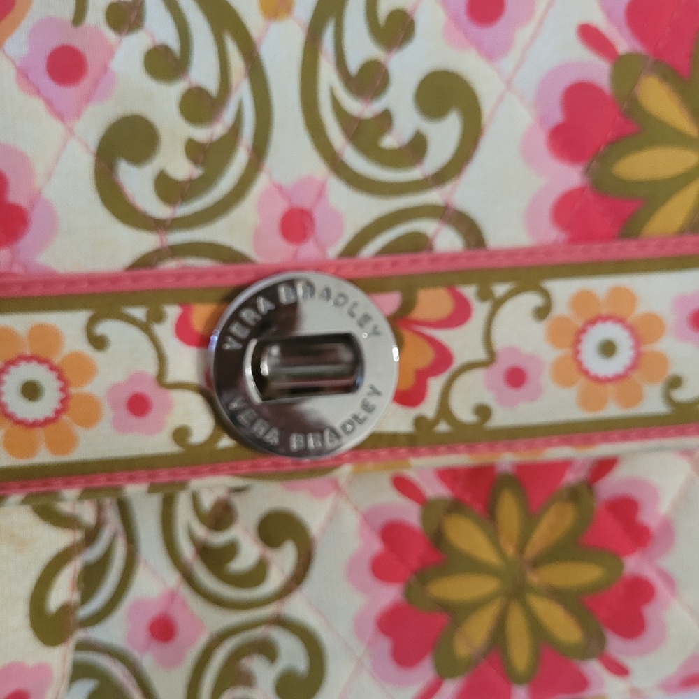 Vera Bradley Colorful Crossbody Bag 2010 Retired Print - Picture 6 of 10